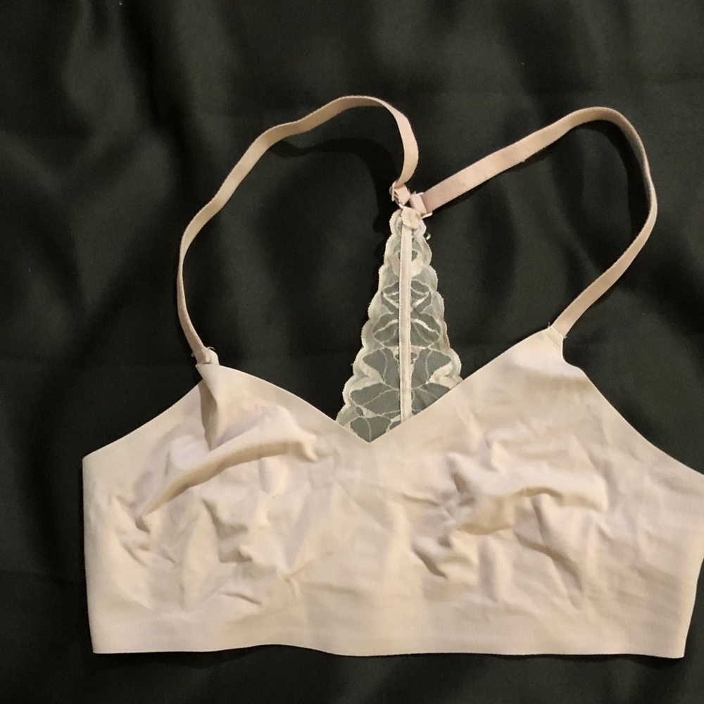 TRUE Lace-RacerBack Bralette in Light Pink - Women's Intimates XL